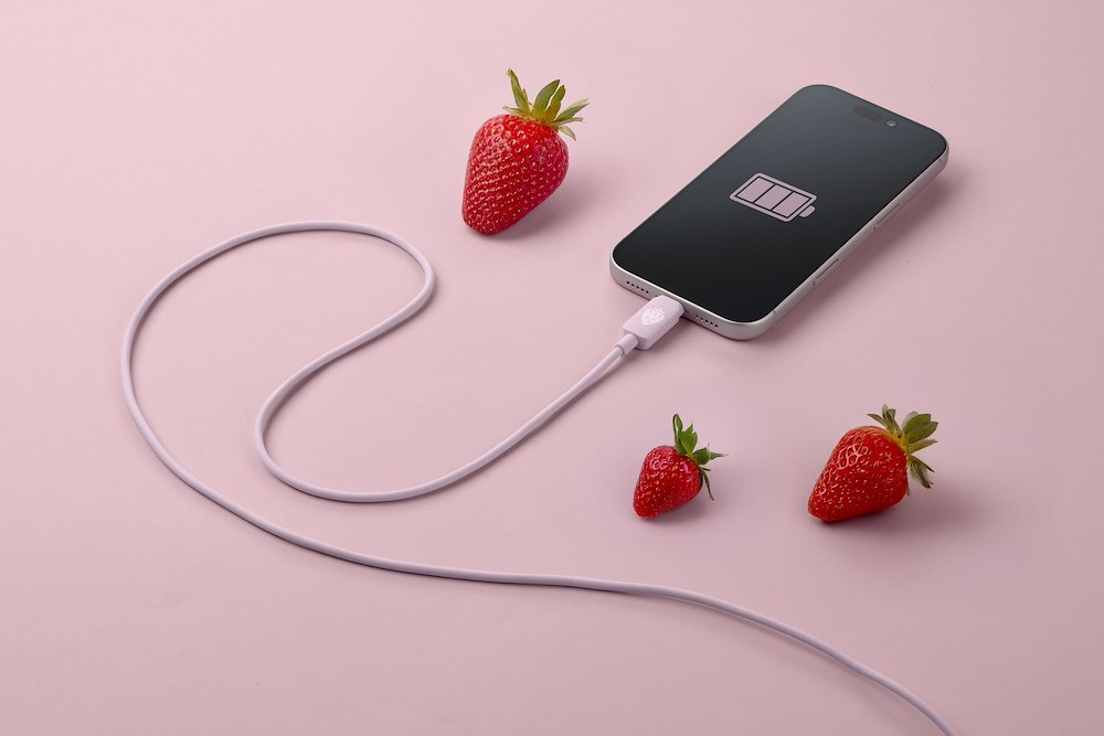 CELLULAR LINE USBDATAAROMAC2C1MP - Cavo Aroma Fragola 1M