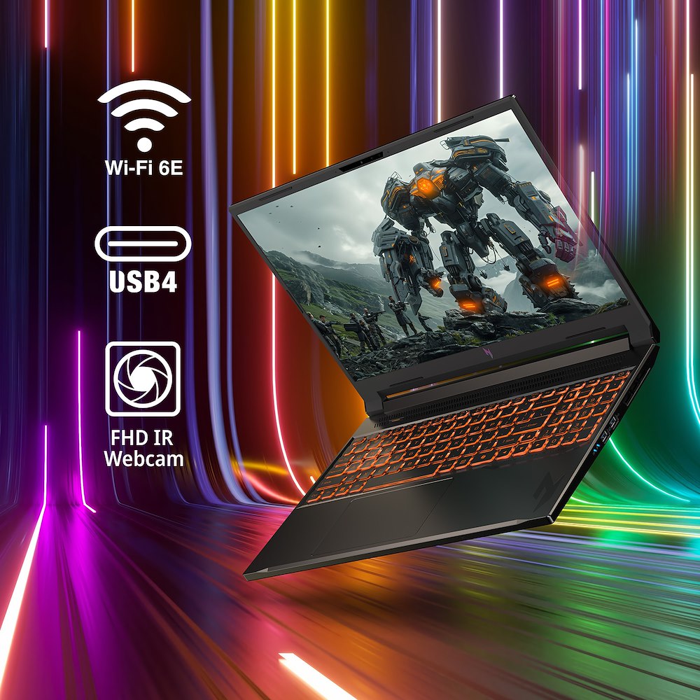 ACER NITROV16AIANV1661R2YT - Gaming Notebook 16" Schwarz