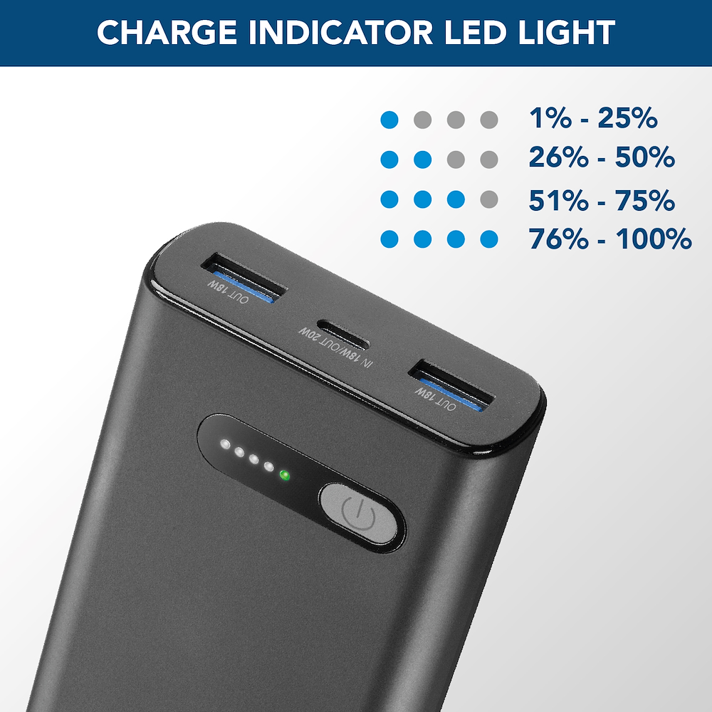 CELLULAR LINE PBFAST01PD10000K - Power Bank Portatile Fast PD 10000mAh Nero