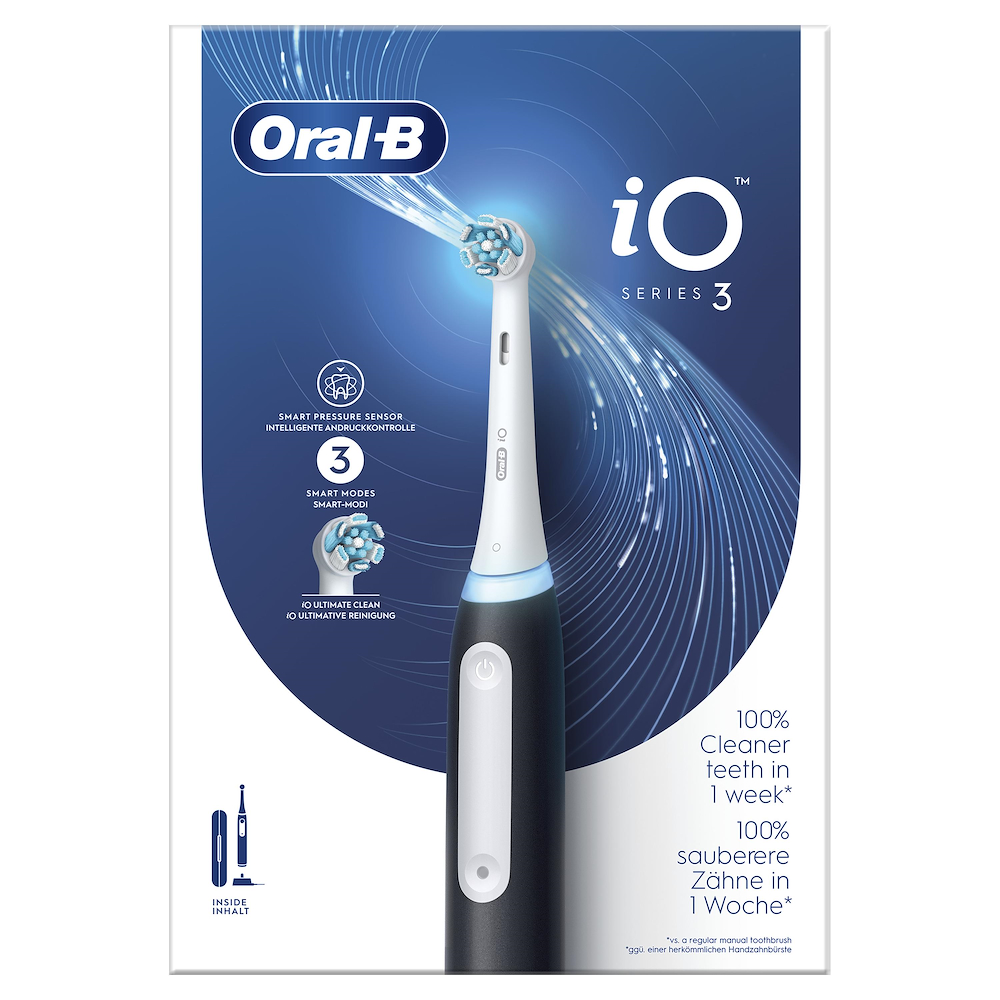 ORAL-B IO3BLACK - Oral-B iO 3 Elektrische Zahnbürste Schwarz