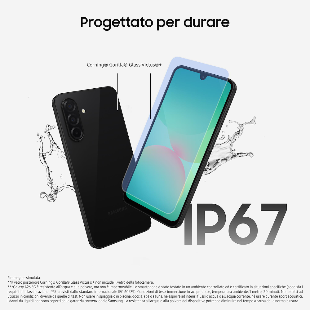 SAMSUNG SMA266BLGBEUE - Galaxy A26 5G Smartphone in Mint