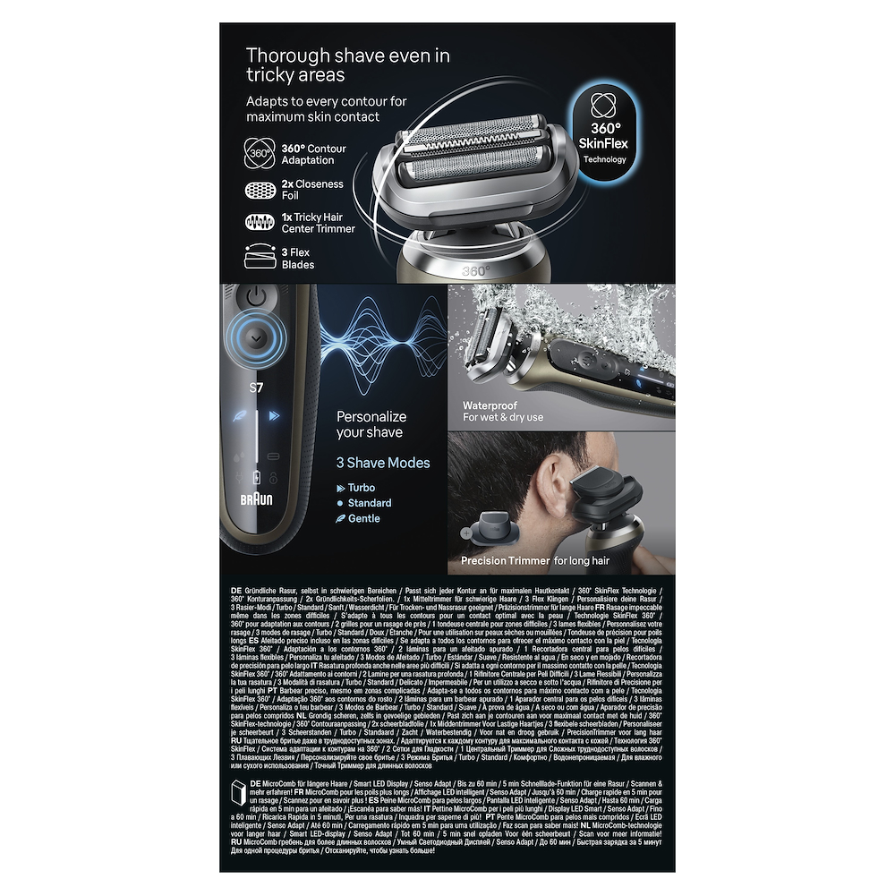 BRAUN 72C1200S - Elektrorasierer Gold