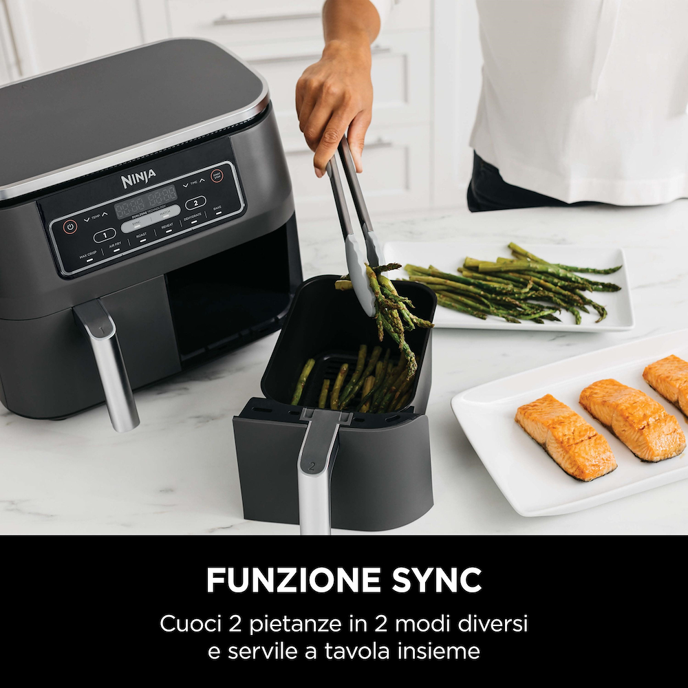 NINJA AF300EU - Ninja Foodi Dual Zone Heißluftfritteuse AF300EU