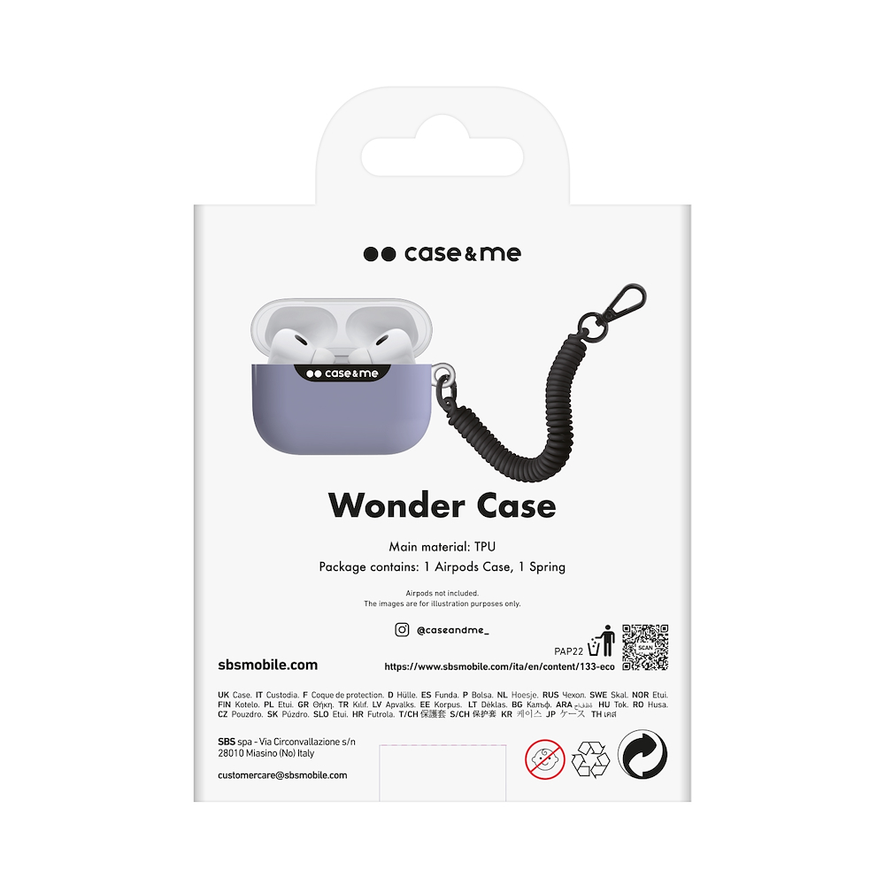CASE&ME CMAPPRO2CASEL - Hülle für AirPods Pro2 Lavendel CASE&ME CMAPPRO2CASEL - Hülle für AirPods Pro2 Lavendel
