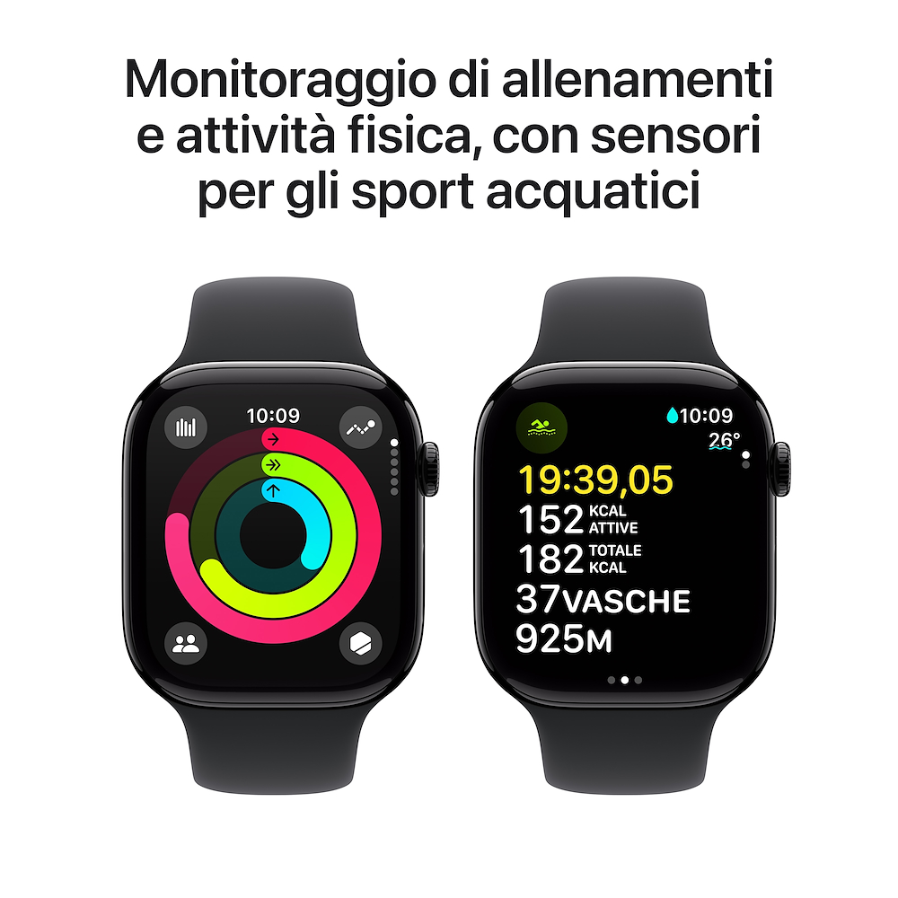 APPLE MWWP3QLA - Apple Watch 10 GPS 46mm Schwarz S/M