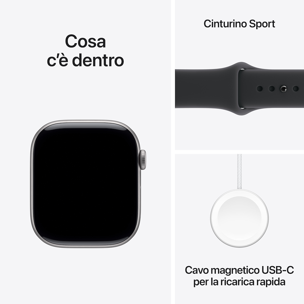 APPLE MEV44QL/A - Apple Watch 11 GPS Grau Schwarz