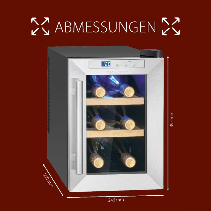 PROFICOOK PCWK1231 - GLASTÜRKÜHLSCHRANK 17 LITER PC-WK 1231