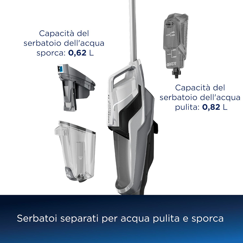 BISSELL 3551N - CrossWave C3 Select Aspirapolvere e Lavapavimenti 3-in-1