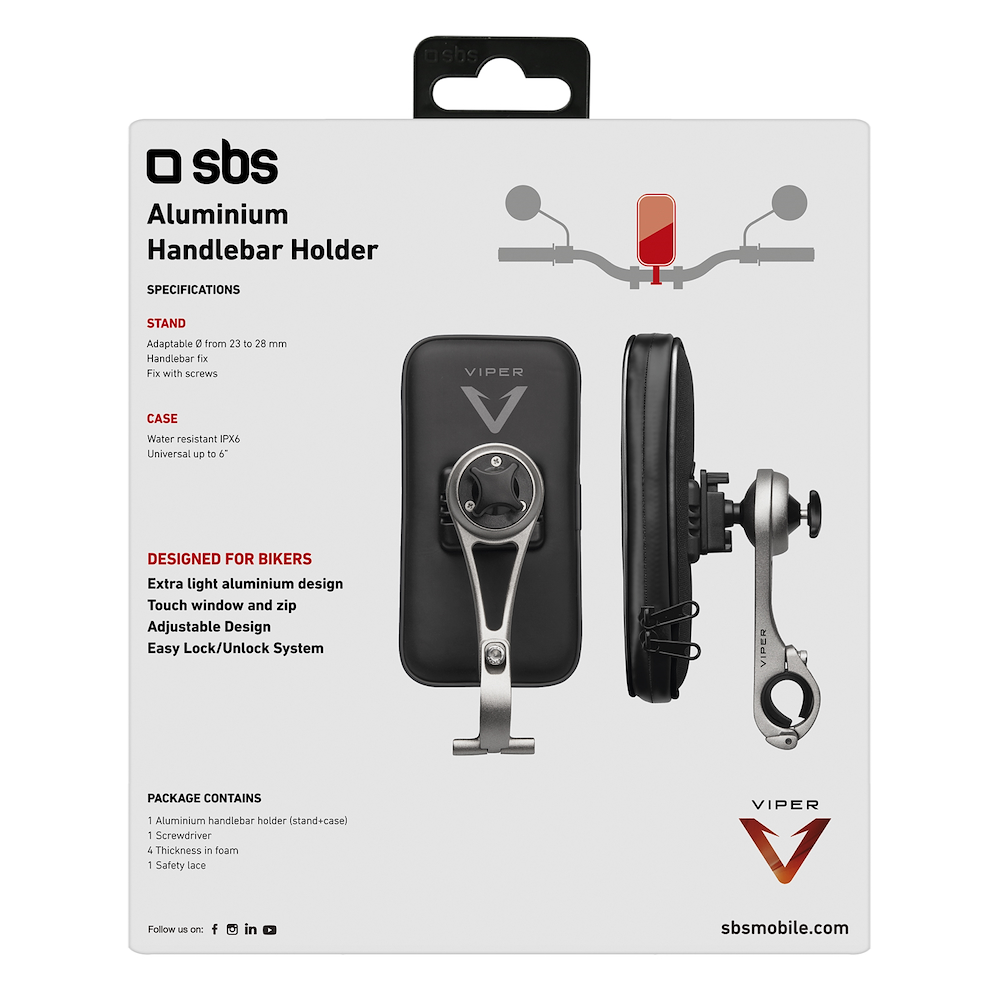 SBS TEMOTOHOLDERK - Supporto Moto Universale per Smartphone