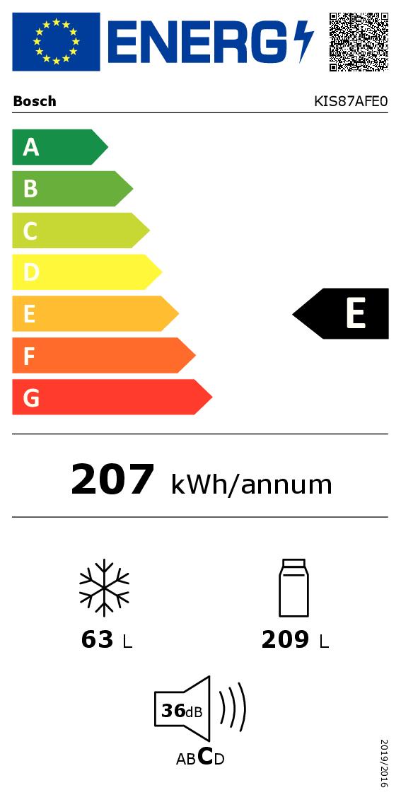 BOSCH MOBILIERI KIS87AFE0 - Bosch Einbau-Kühl-Gefrierkombination KIS87AFE0 BOSCH MOBILIERI KIS87AFE0 - Bosch Einbau-Kühl-Gefrierkombination KIS87AFE0