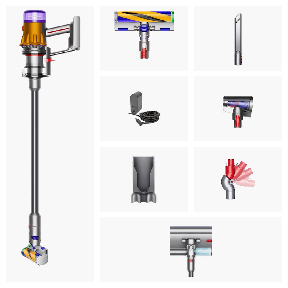 DYSON V12SDETECTSLIMSUBMARINEADAPTOR 0771211 SCOPA RIC. S/SACCO 0.35LT 29.4V C/SPAZ.LAVAP+ADATT