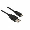 Cavo USB 2.0 con connettore Tipo-A a connettore Micro Tipo-B, 5 m, Nero