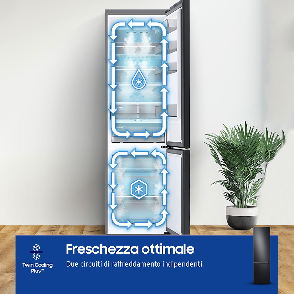 SAMSUNG RB38C7B6AB1 - Frigorifero Combinato Classe A Bespoke