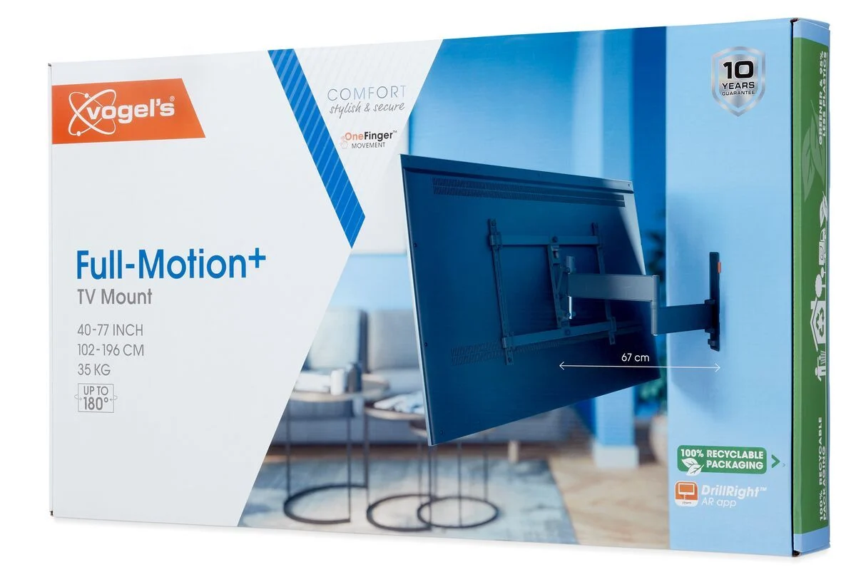 VOGEL'S TVM3643BLACK - Vogel's TVM 3643 Supporto TV da Parete Full-Motion