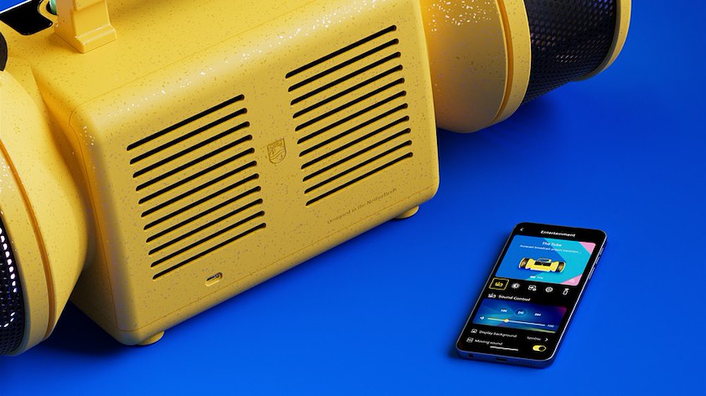 PHILIPS TAMS80Y/00 - Tragbarer Lautsprecher gelb
