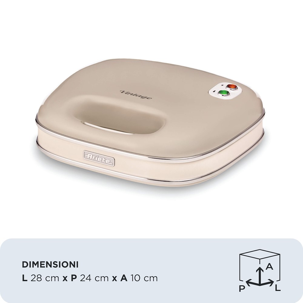 ARIETE 00C196303AR0 - Sandwichmaker in Beige 750W