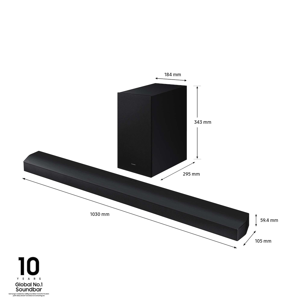 SAMSUNG HWB750D - Samsung HW-B750D 5.1-Kanal Soundbar mit Subwoofer