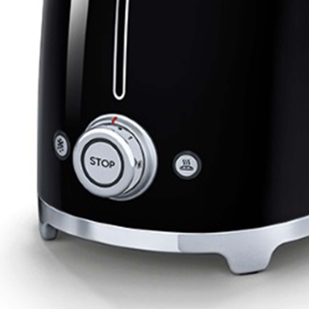 SMEG TSF01BLEU - Tostapane 50's Style Nero LUCIDO