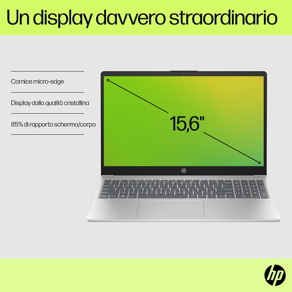 HP 15FD0104NL - Notebook 15.6" Core i5 Argento