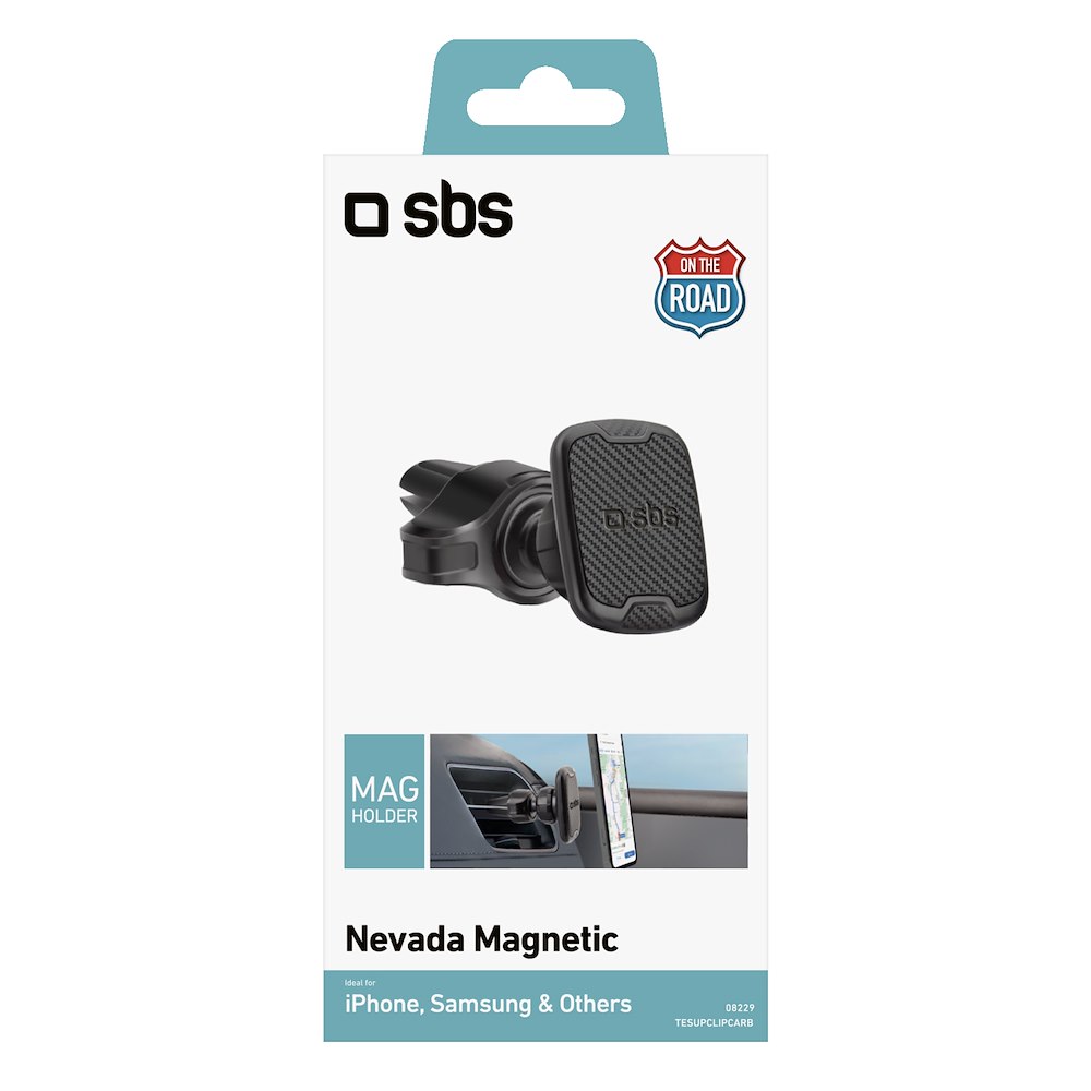 SBS TESUPCLIPCARB - Supporto Auto Universale Magnetico