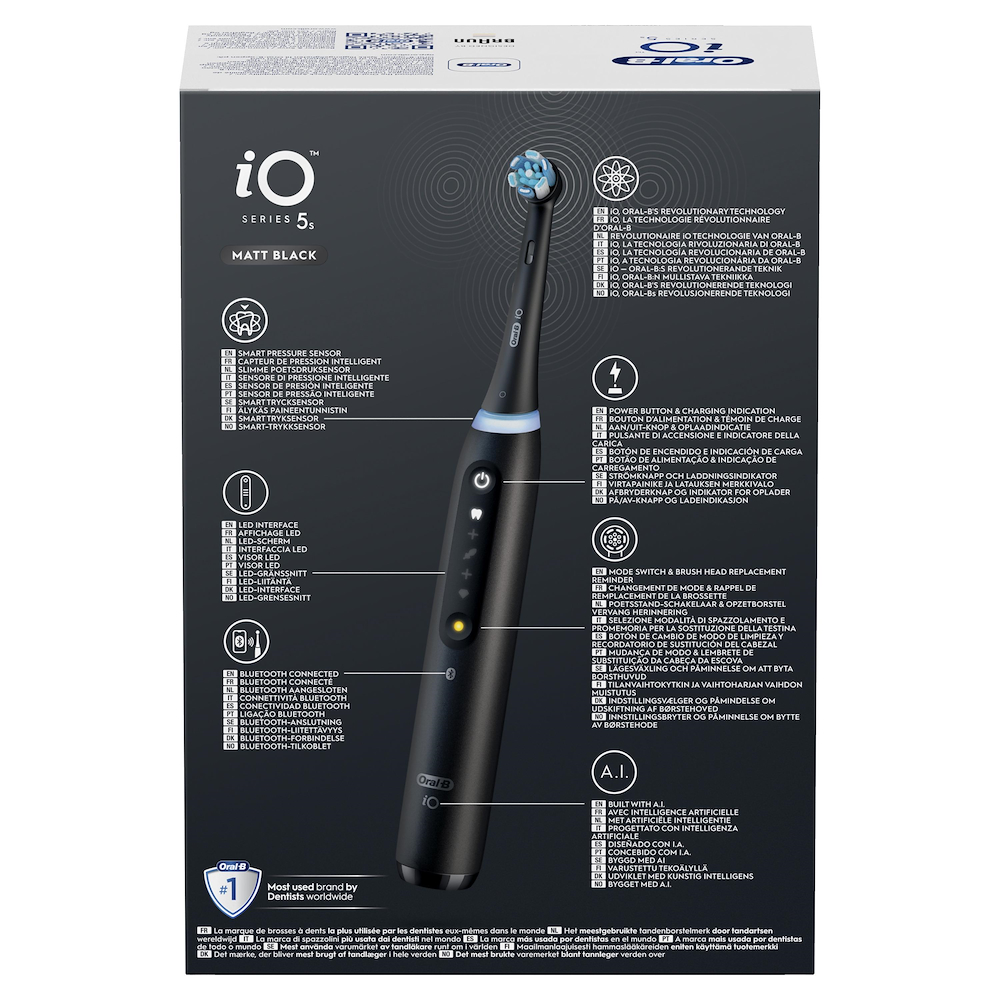 ORAL-B IO5SMATTBLACK - Oral-B iO 5 Elektrische Zahnbürste Schwarz