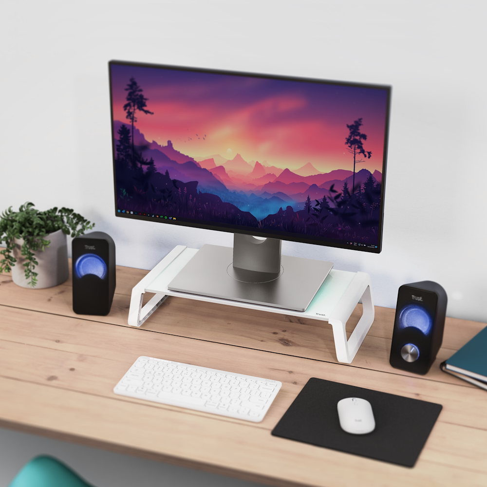 TRUST 25351 - Tempered Glass Monitor Stand