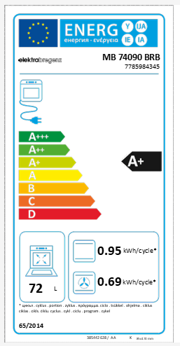 ELEKTRA BREGENZ MB 74090 BR MULTIFUNKT. 8 EINBAUBACKOFEN