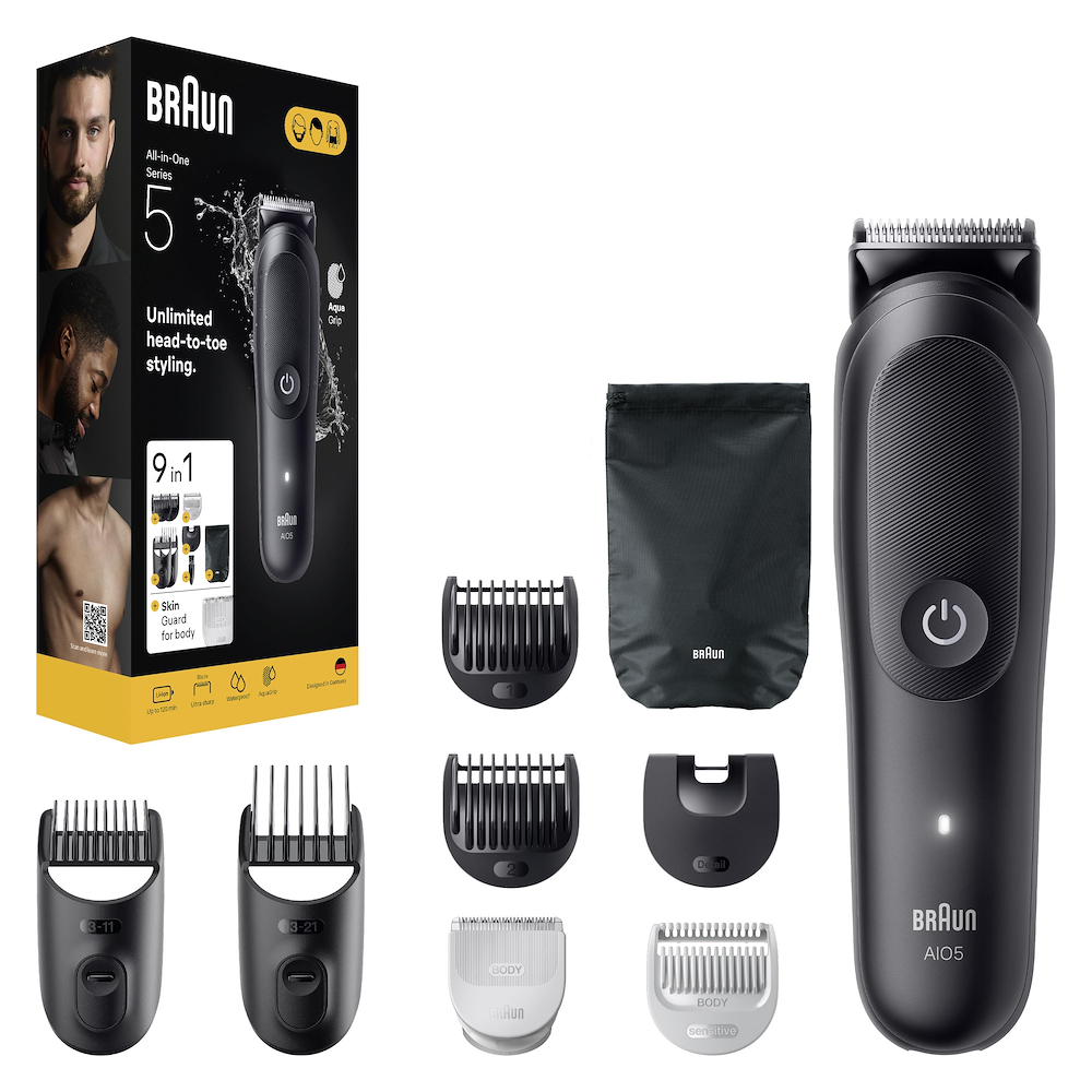 BRAUN AIO5540 - Braun All-in-One Trimmer 9in1 für Körperpflege BRAUN AIO5540 - Braun All-in-One Trimmer 9in1 für Körperpflege