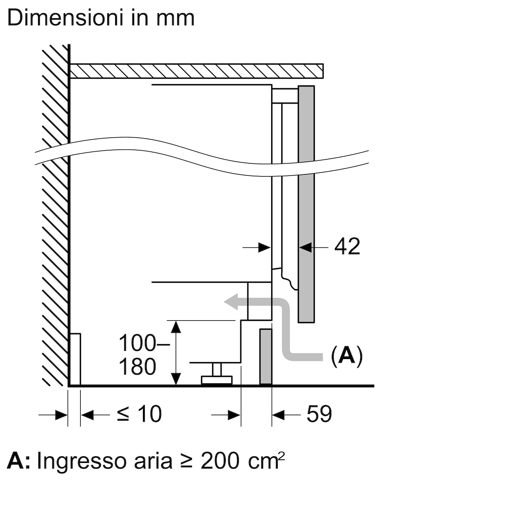 BOSCH KUL22VFD0 - Einbau Kühlschrank 82x60 cm