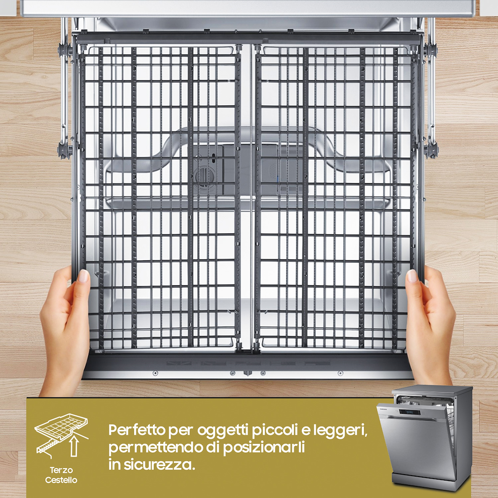 SAMSUNG DW60CG550FSRET - DW60CG550FSRET 0676691 LAVAST.14COP CE.D 7PROG. 3CEST. INOX