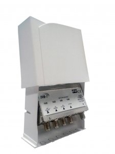 FRACARRO 223141 - RACARRO MAP4r3+U T2+ – 1-Eingangs-Mastverstärker für VHF/DAB/UHF