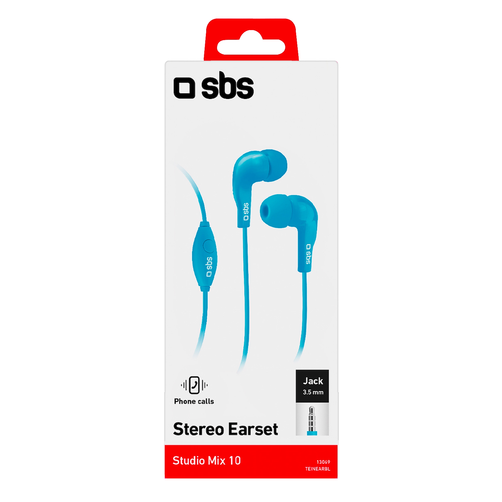 SBS TEINEARBL - Auricolare In-Ear Azzurro
