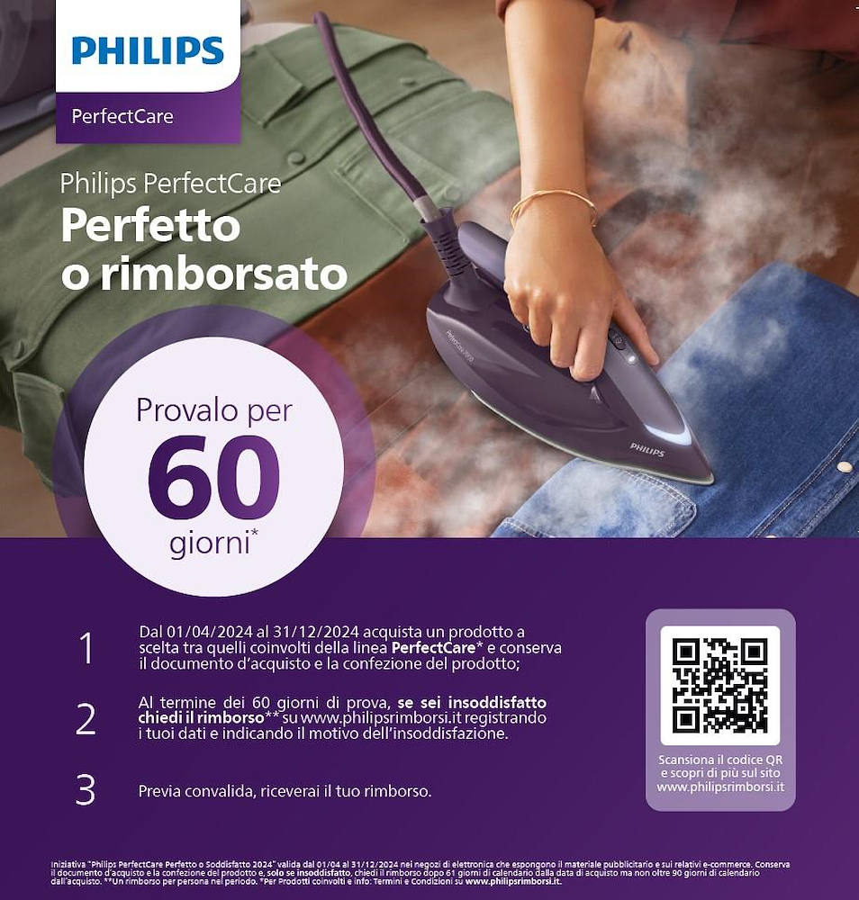 PHILIPS GC7840 - Philips PerfectCare Kompakt Dampfbügeleisen 2400W
