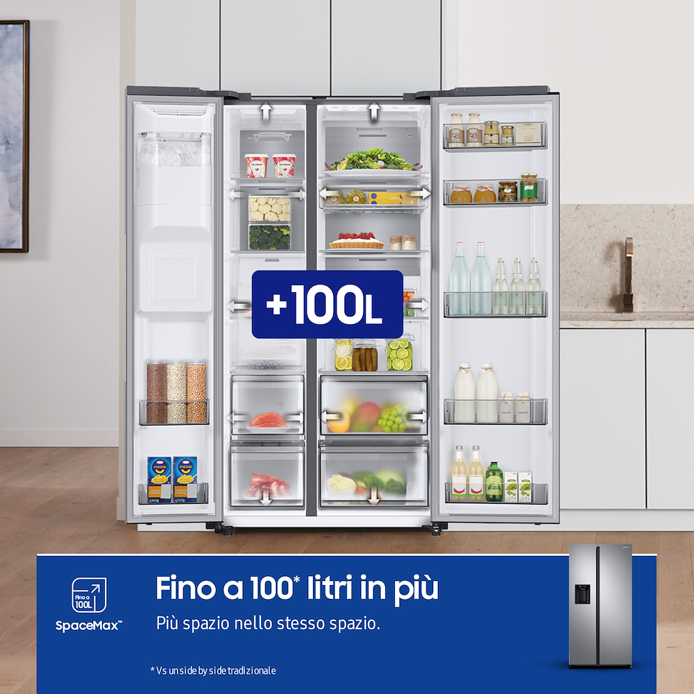 SAMSUNG RS65DG54M3SLEF - Side by Side Kühlschrank mit Wasserspender