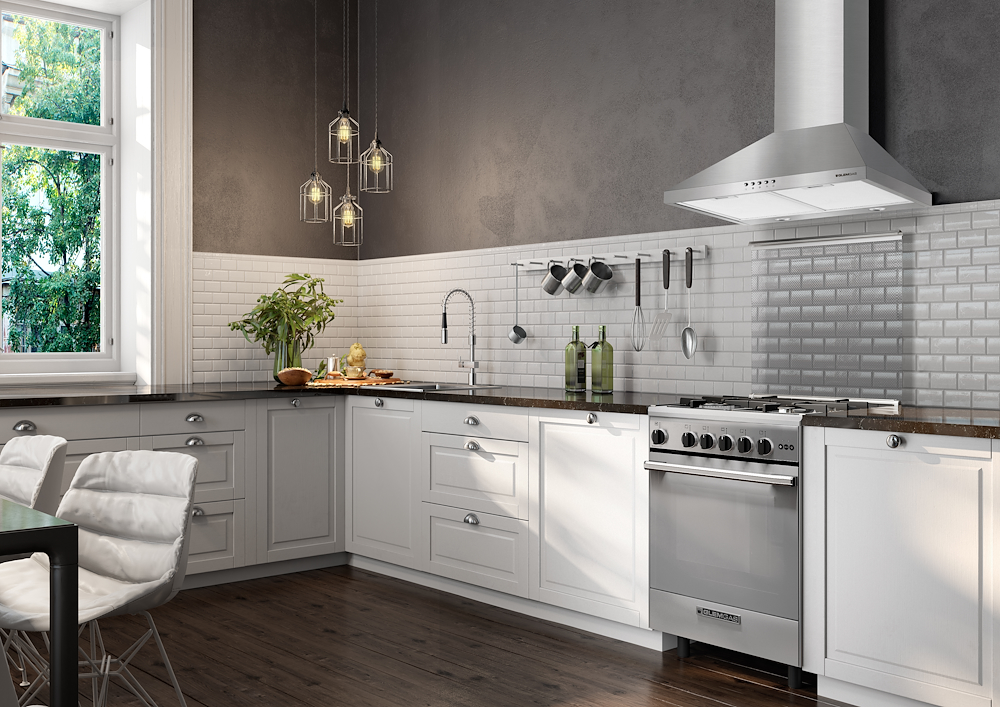 GLEM GAS GHP645IX - Cappa camino parete 60cm classe C