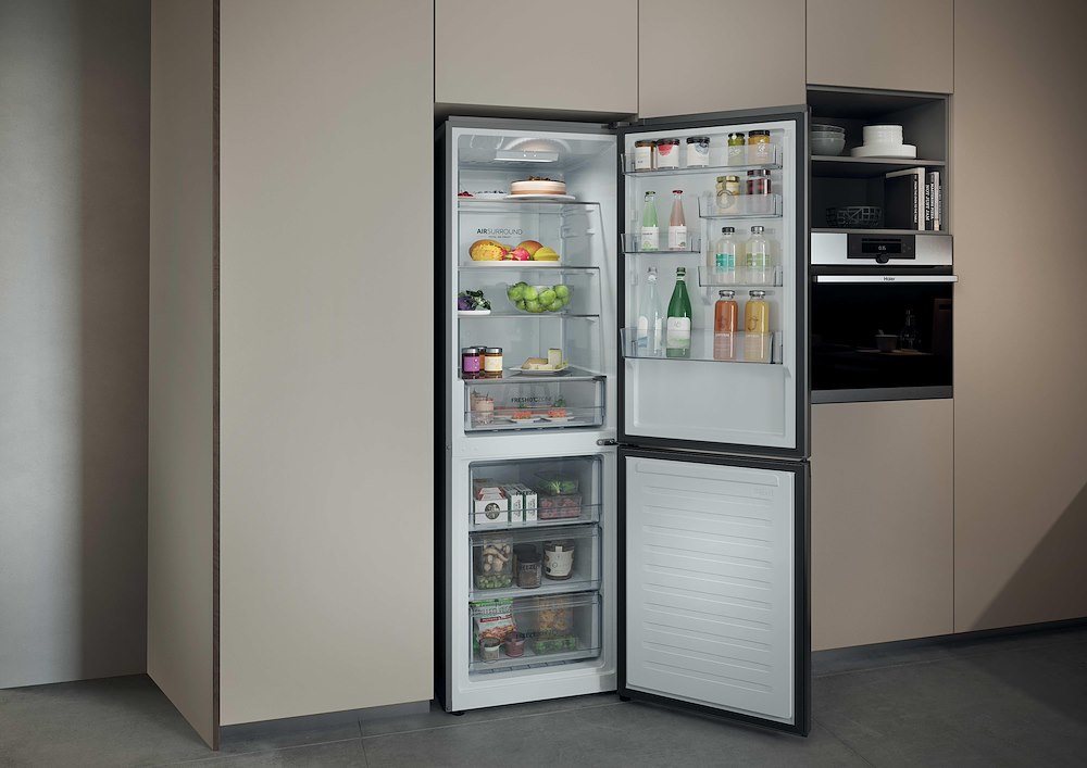 HAIER HDPR1618CNPK - Frigorifero Combi Inox 352L