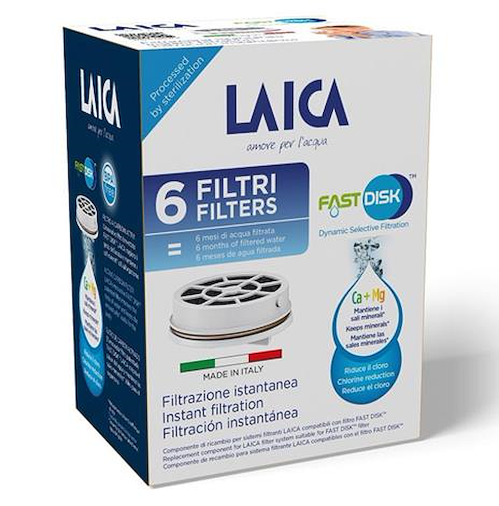 LAICA FD06A00 - Fast Disk Wasserfilter Ersatz 6 Stück