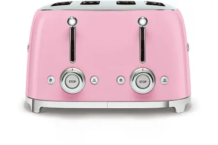 SMEG TSF03PKEU - Tostapane Rosa LUCIDO 4x4 di