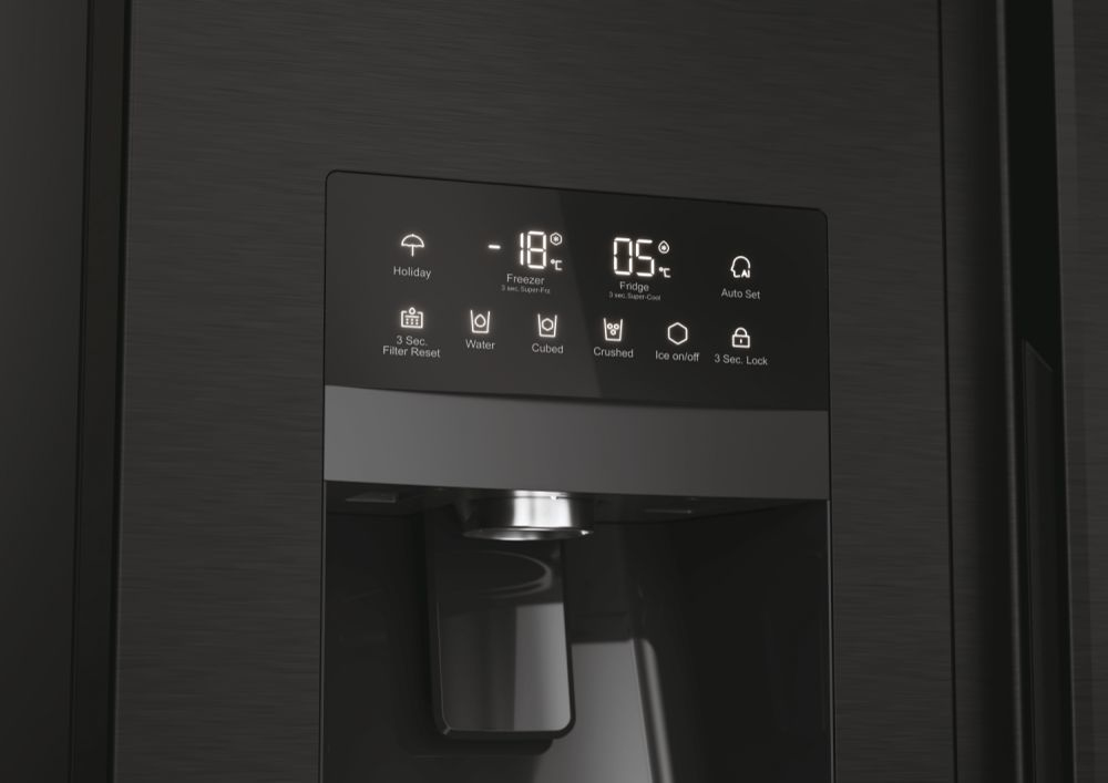 HAIER 34005237 - Side-by-side Kühlschrank 511L Schwarz