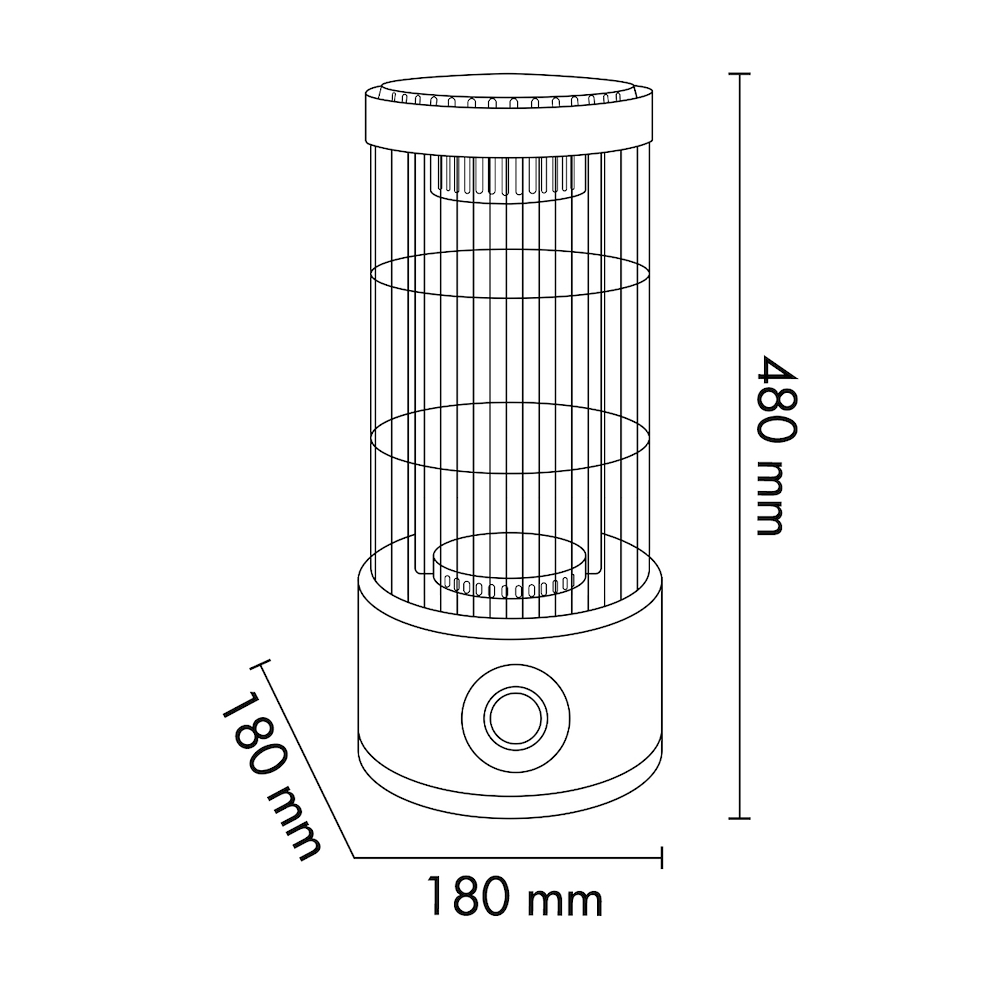 ARGO LOONEY - LOONEY Elektrischer Heizstrahler 800W