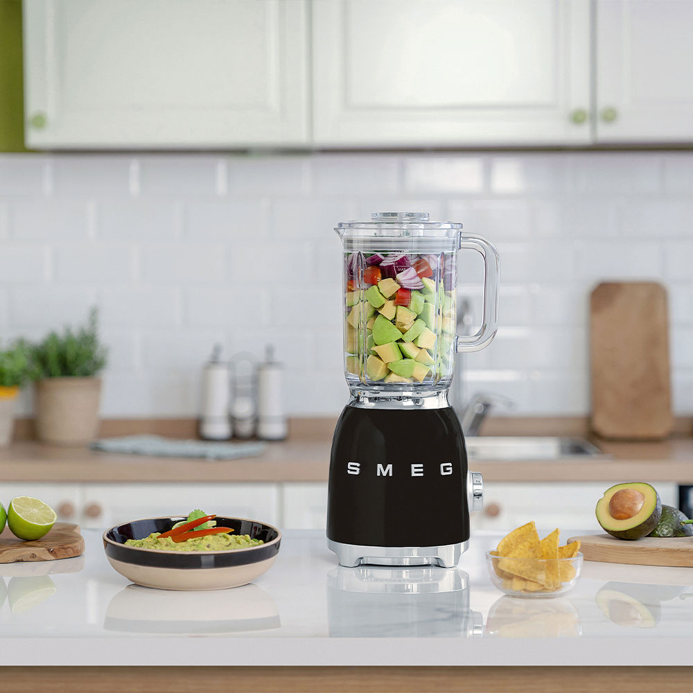 SMEG BLF03BLEU - Smeg Tischmixer 50er Jahre Stil Schwarz