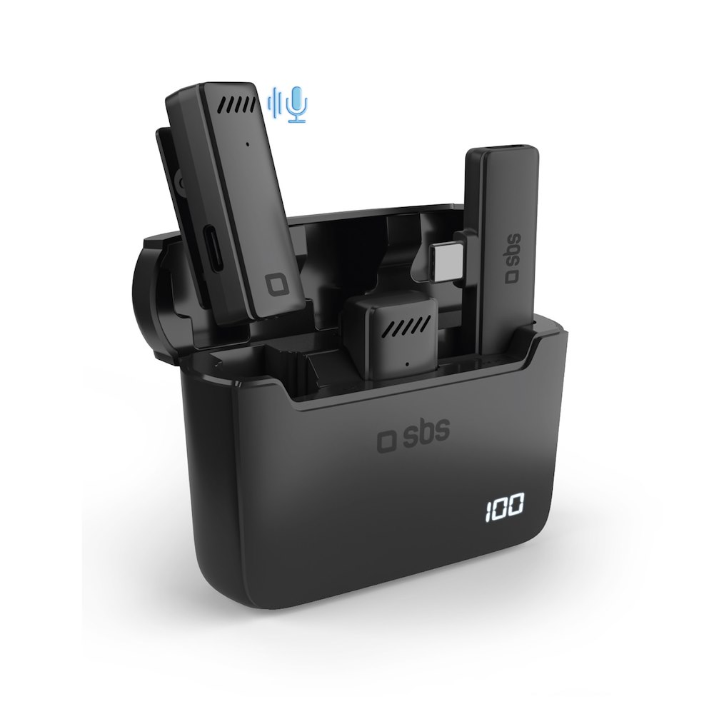 SBS TEKITMICCASEBTK - Kit Microfoni Wireless USB-C