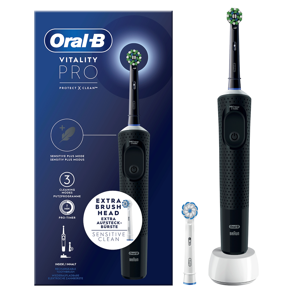 ORAL-B VITALITYPROBLACK - Oral-B Vitality Pro Elektrische Zahnbürste Schwarz