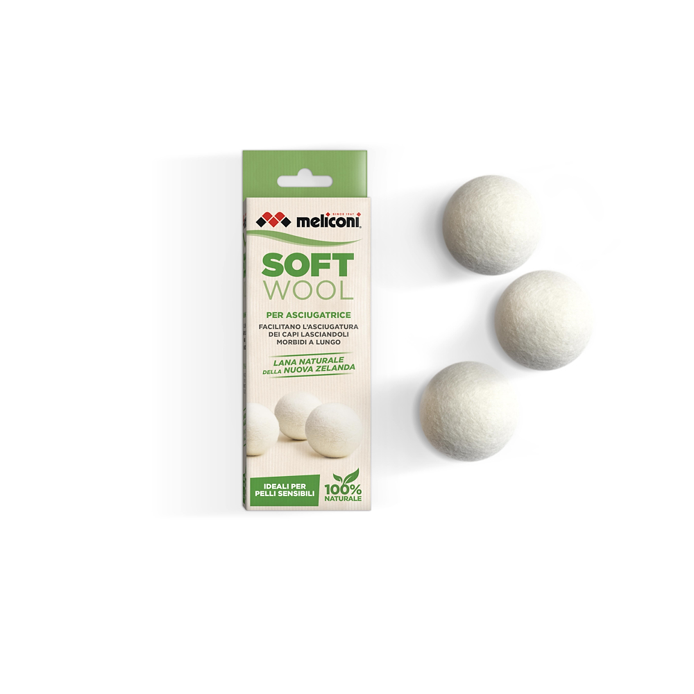 MELICONI 621026 - 3er Set Naturwollkugeln