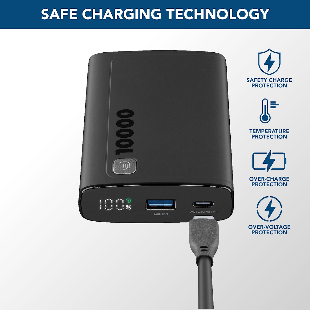 CELLULAR LINE PBDISPL01PD10000K - Power Bank Portatile 10000mAh