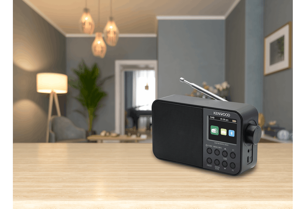 KENWOOD CRM30DABB - Radio Portatile Smart DAB+/FM Nera