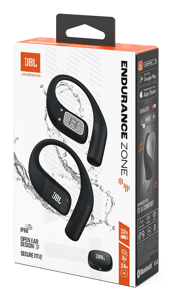 JBL JBLENDUZONEBLKG - Auricolari Sportivi True Wireless Neri e Grigi