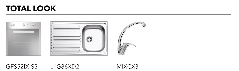 GLEM GAS GT64HIX - Gasherd 60cm 4 Brenner