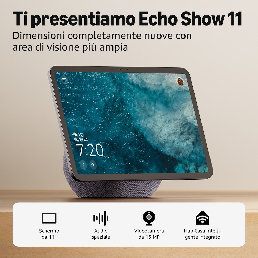 ECHO B0DTQCWJBR - Echo Show 11 Display Intelligente