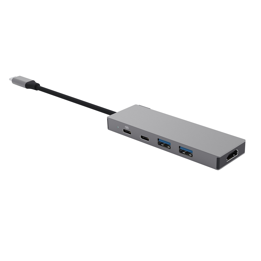TRUST 26062 - USB-C HUB 5-PORT GRAU